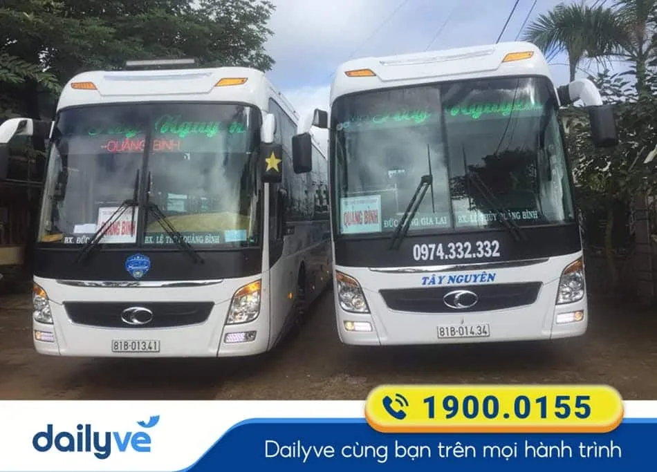 Nhà xe Tây Nguyên tuyến xe Đắk Lắk đi Quảng Bình giá tốt