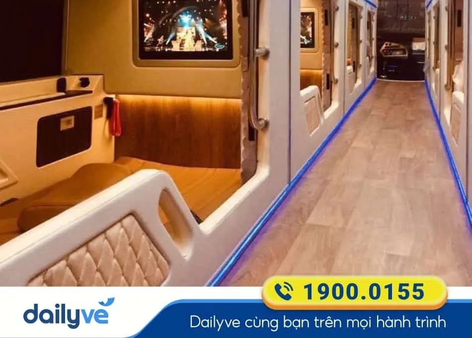 Nội thất xe Limousine 20 phòng của xe Luyện Hùng