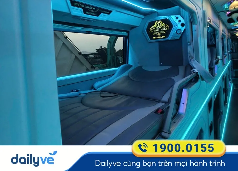Tiện nghi hiện đại xe Limousine 24 phòng của nhà xe Quỳnh Nhật