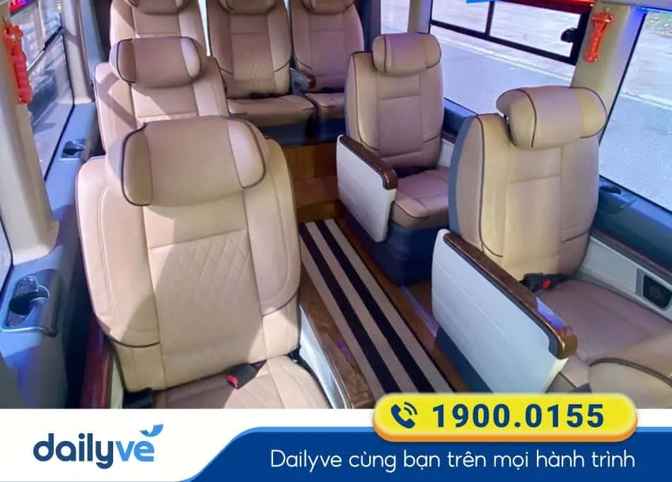 Tiện nghi xe Limousine sang trọng của nhà xe Nasa Travel