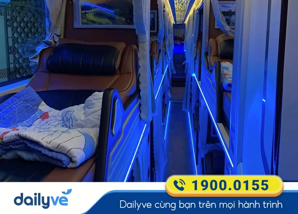 Dòng xe Limousine 34 phòng tiện nghi của xe khách Lục Mão