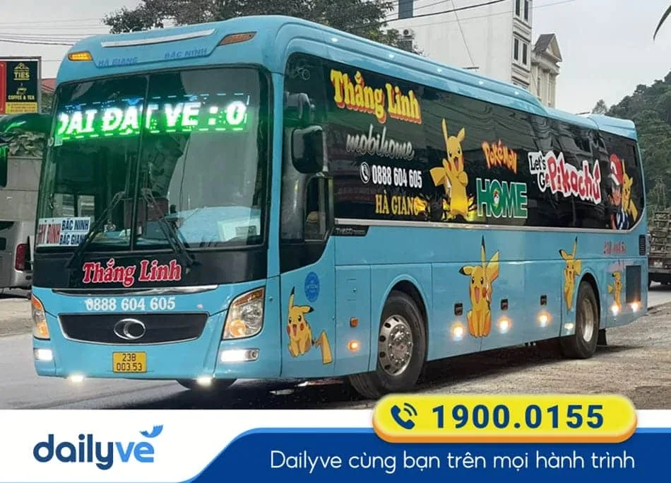Nhà xe Thắng Linh tuyến xe Bắc Giang đi Hà Giang