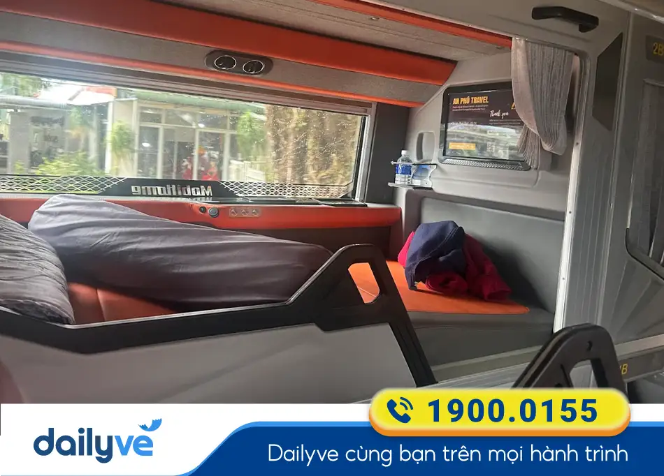 Nội thất xe Limousine sang trọng của nhà xe An Phú Travel