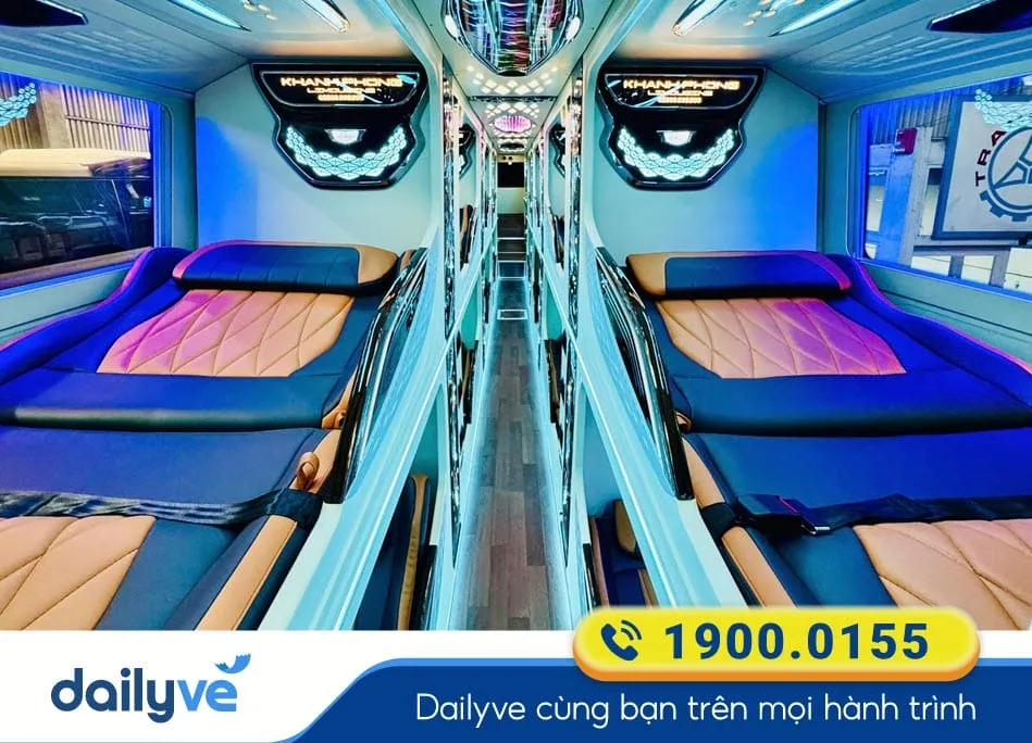Tiện nghi sang trọng xe Limousine 20 phòng của nhà xe Khanh Phong