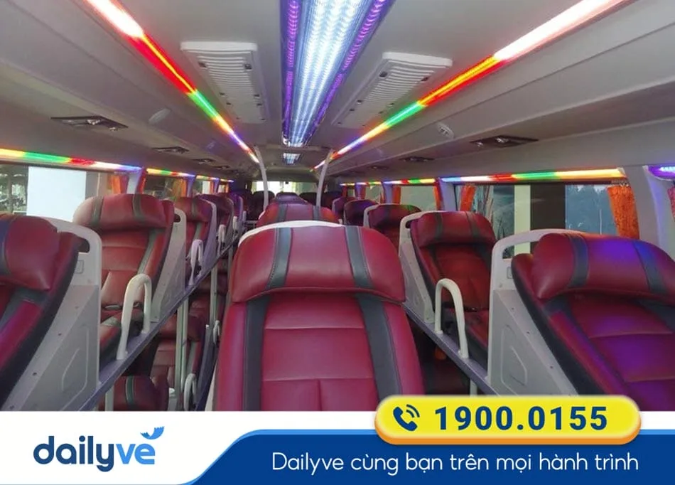 Xe giường nằm 40 chỗ tiện nghi của xe khách Phú Quý Hưng