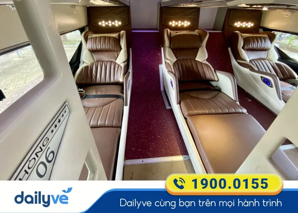 Dòng xe Limousine 32 phòng hiện đại của xe khách Tân Ngọc Trinh