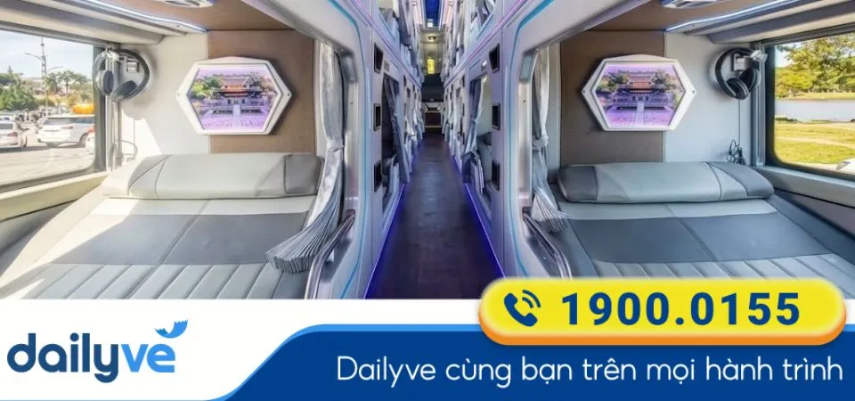 Dòng xe Limousine 22 phòng đôi của nhà xe Hoàng Long - Hà Nội
