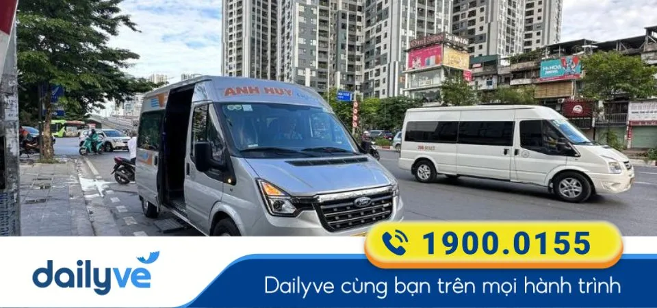Nhà xe Anh Huy (Hải Phòng) chuyên phục vụ hành khách trên tuyến Hà Nội đi Hải Dương