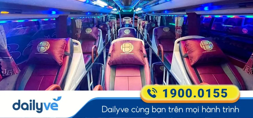 Xe giường nằm 36 chỗ của nhà xe Bê Hà (Phú Yên)