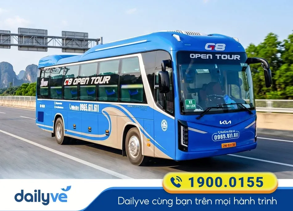 Nhà xe G8 Open Tour chất lượng cao