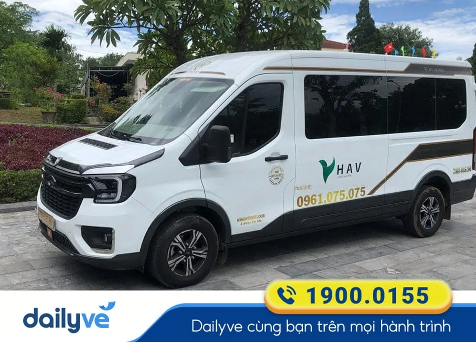 Nhà xe HAV Limousine chuyên phục vụ hành khách trên tuyến Huế đi Đà Nẵng
