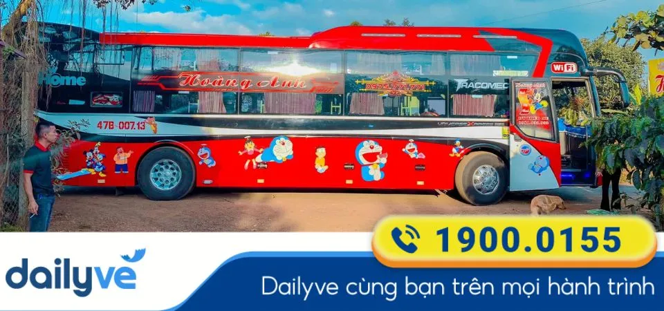 Nhà xe Hoàng Anh (Đắk Lắk) chuyên phục vụ hành khách trên tuyến Bình Dương đi Đắk Lắk