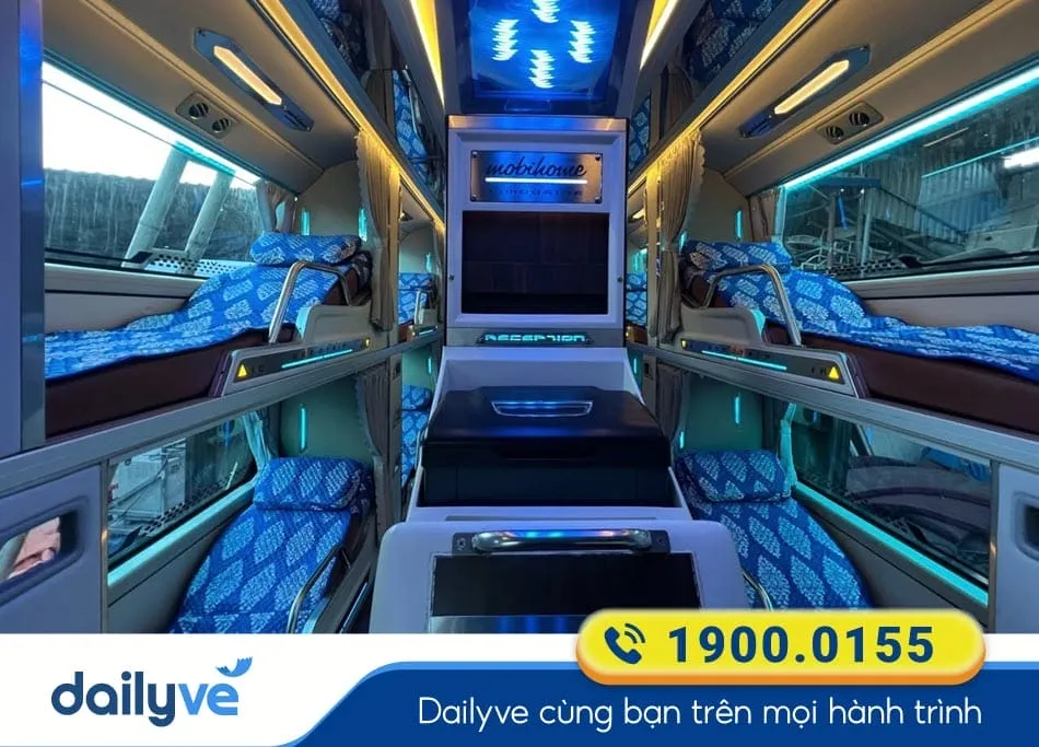 Nội thất xe Limousine 34 phòng của xe khách Cửa Ông Bus
