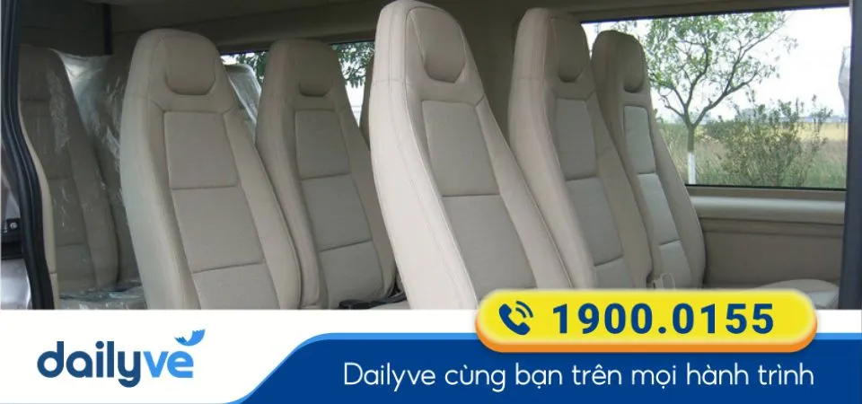 Dòng xe 16 chỗ của nhà xe An Bình (Ba Bể)