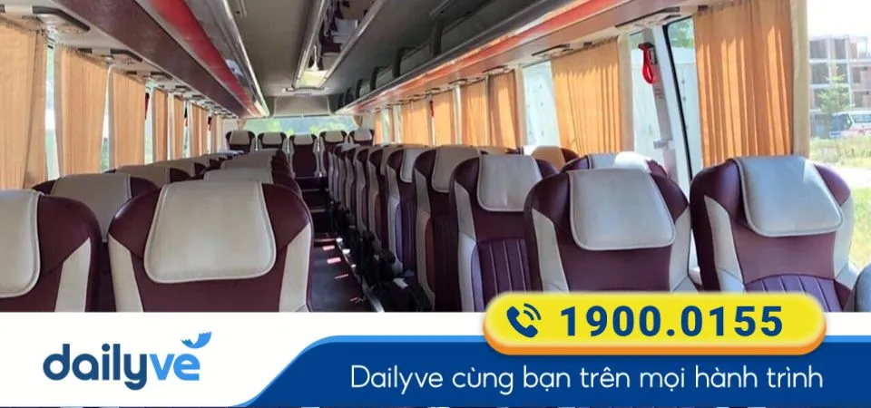 Dòng xe ghế ngồi 45 chỗ của nhà xe Anh Huy (Hải Phòng)