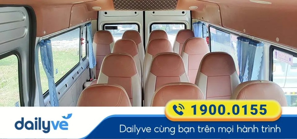Dòng xe ghế ngồi 16 chỗ của nhà xe Ba Đời