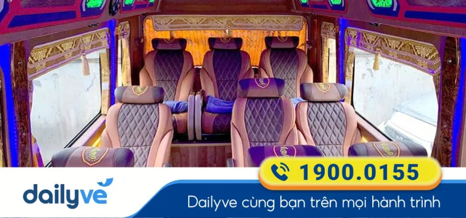 Dòng xe ghế Limousine 9 chỗ của nhà xe Bus Vip Limousine Ha Giang