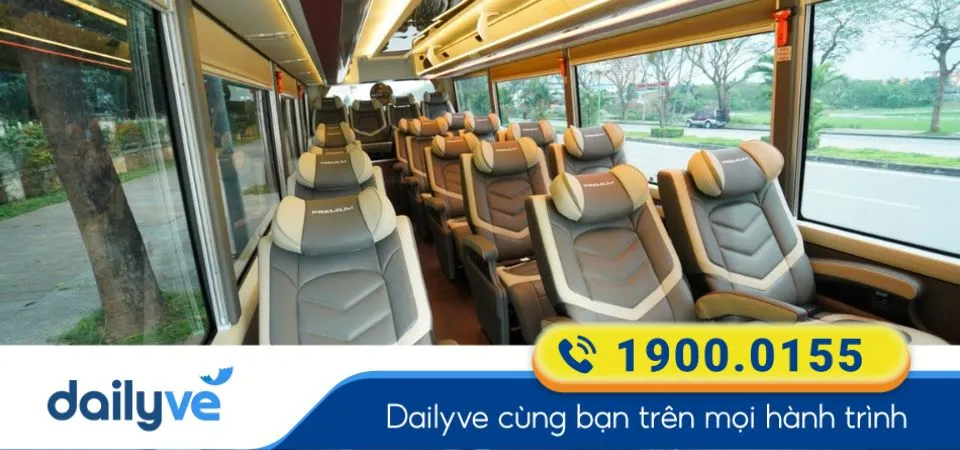 Dòng xe Limousine 19 chỗ của nhà xe Cát Bà Easy