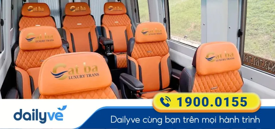 Dòng xe Limousine 9 chỗ của nhà xe Cát Bà Luxury