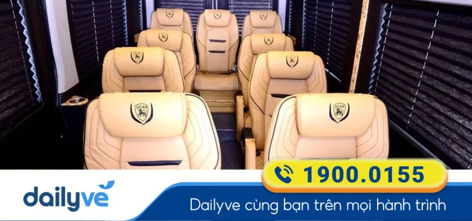 Dòng xe ghế Limousine 9 chỗ của nhà xe G5 Car