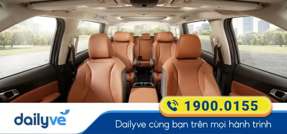 Dòng xe ghế ngồi 7 chỗ của nhà xe Giáp Diệp (Bảo Lộc)