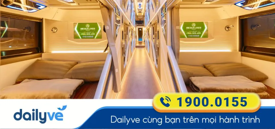 Dòng xe Limousine 22 phòng của nhà xe HK BUSLINES