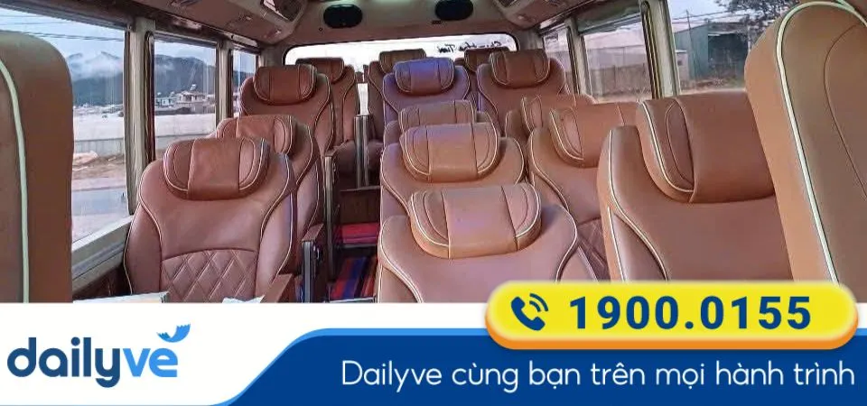Dòng xe ghế Limousine 9 chỗ của nhà xe Hoàng Long (Điện Biên)