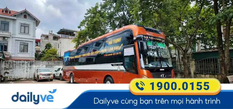 Nhà xe Hải Thịnh chuyên phục vụ hành khách trên tuyến Lào Cai đi Sơn La