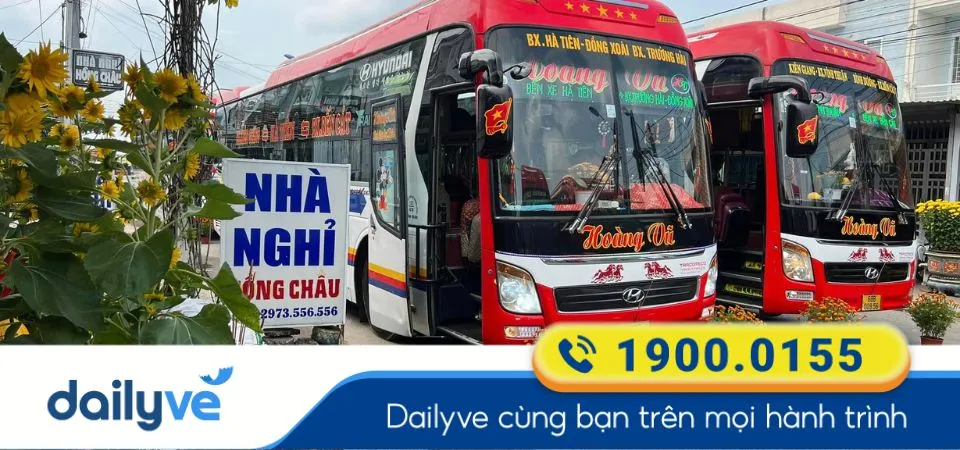 nhà xe Hoàng Vũ chuyên phục vụ hành khách trên tuyến Bình Dương đi Kiên Giang