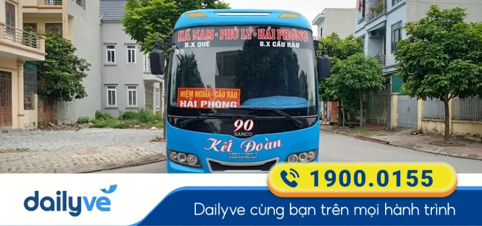 Nhà xe Kết Đoàn 90 chuyên phục vụ tuyến xe Hải Phòng đi Hà Nam