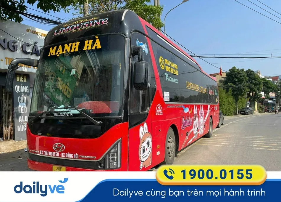 Nhà xe Mạnh Hà Thái Nguyên tuyến xe chất lượng cao