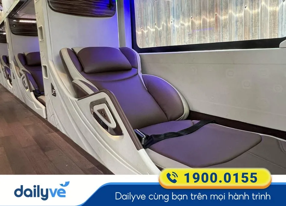 Tiện nghi xe Limousine 34 phòng của xe khách Mạnh Hà Thái Nguyên