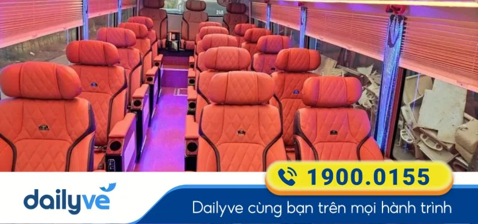Dòng xe ghế 20 chỗ của nhà xe Hạ Long Limousine