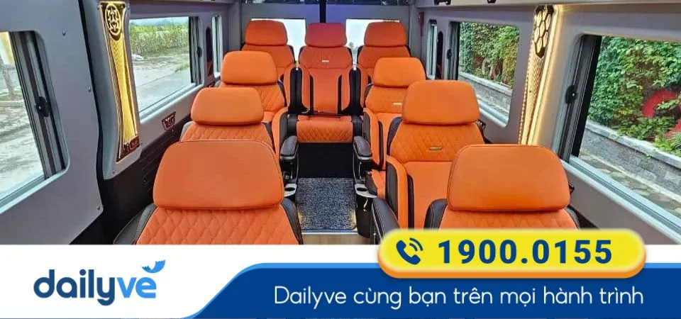 Dòng xe ghế Limousine 9 chỗ của nhà xe Hải Phòng Travel (Đất Cảng)