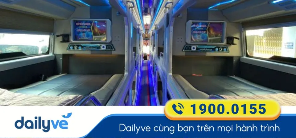 Dòng xe Limousine 22 phòng của nhà xe Hải Vân Travel (Đà Nẵng)