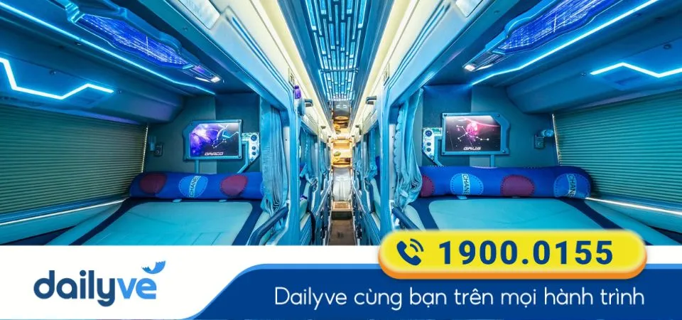 Dòng xe giường LImousine 22 phòng của nhà xe Hạnh Cafe (Hà Phương Limousine)