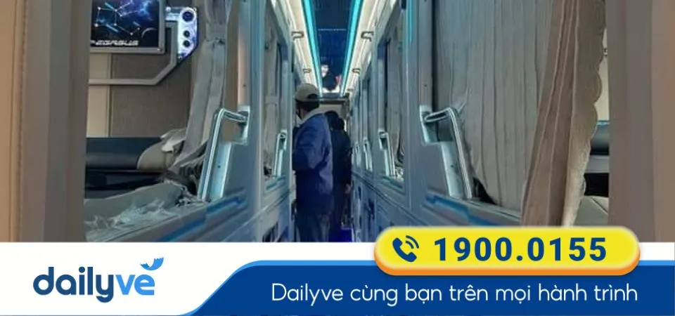 Dòng xe giường Limousine 22 phòng của nhà xe Hoàng Thìn