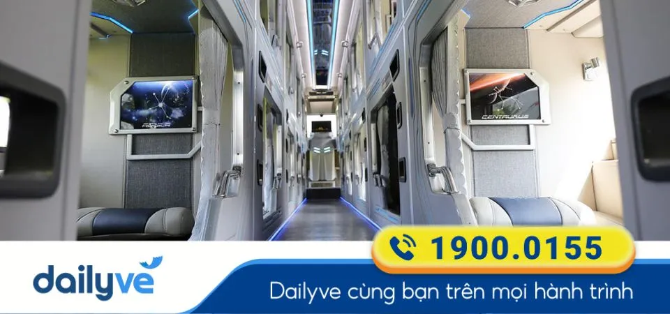 Dòng xe giường Limousine 22 phòng của nhà xe Hồng Sơn (Phú Yên)