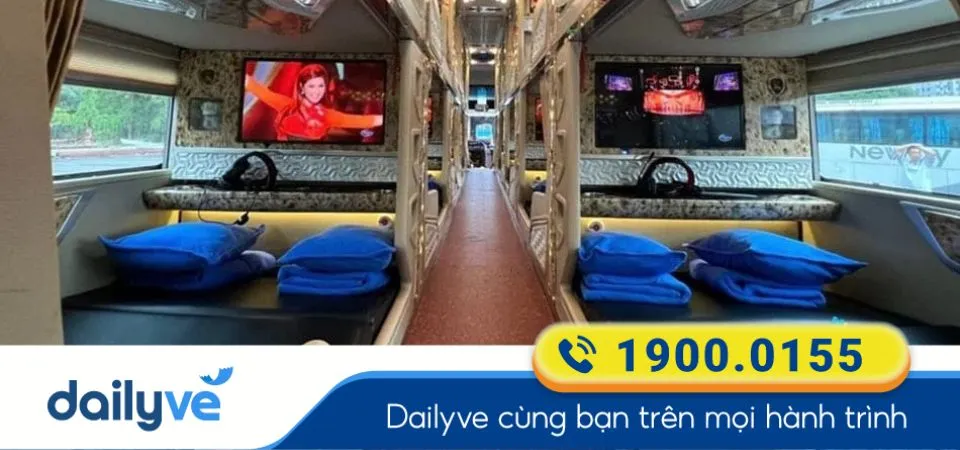 Dòng xe Limousine 24 phòng của nhà xe Hùng Cường (Cao Bằng)