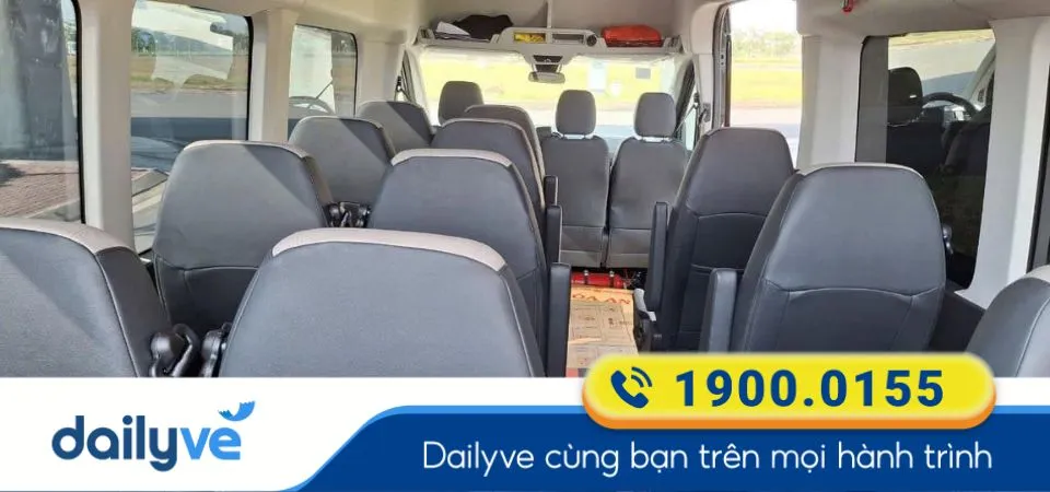 Dòng xe ghế ngồi 16 chỗ của nhà xe Kết Đoàn Bus