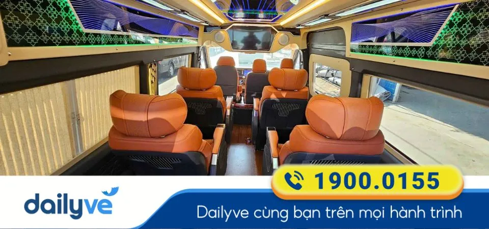 Dòng xe ghế ngồi Limousine 9 chỗ của nhà xe Khang Limousine