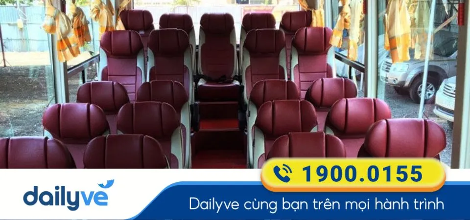 Dòng xe ghế ngồi 34 chỗ của nhà xe Kim Anh (Bến Tre)