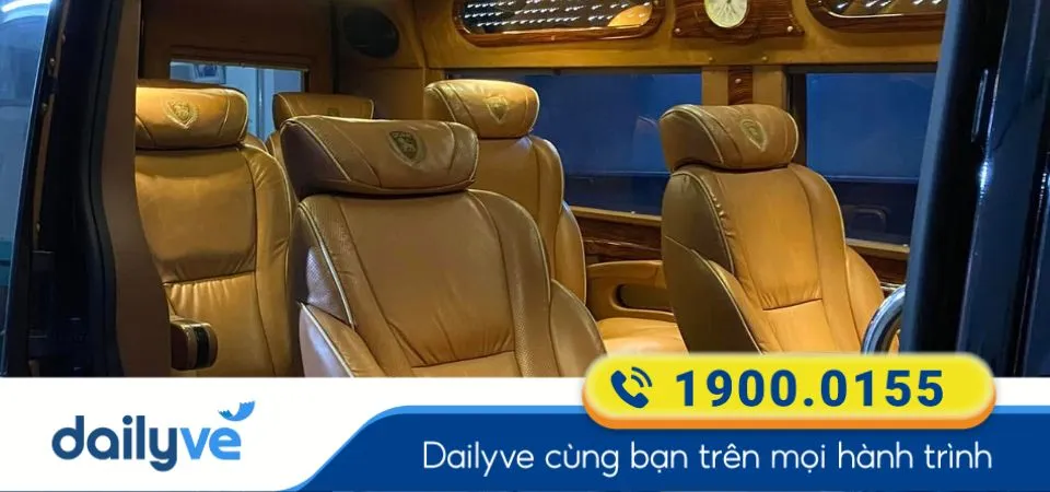 Dòng xe ghế Limousine 9 chỗ của nhà xe Lâm Hải