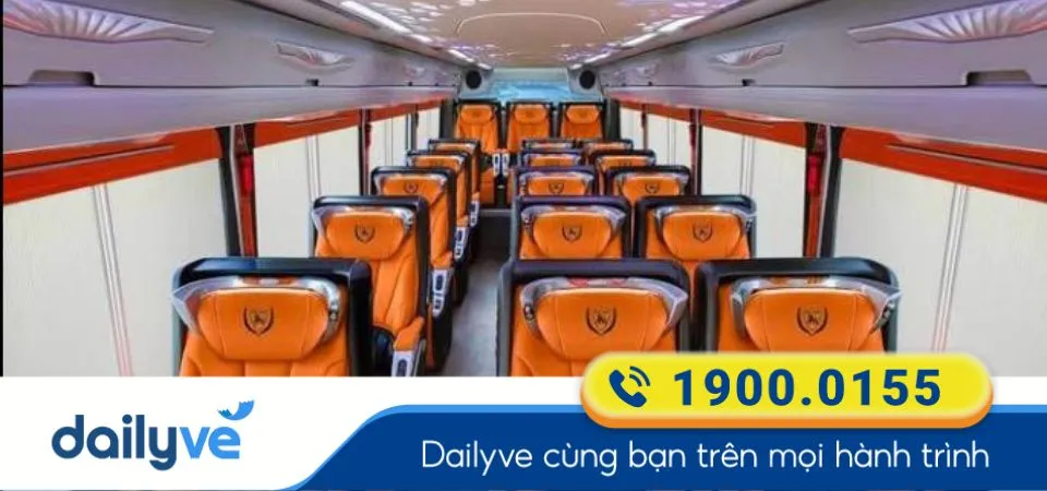 Dòng xe ghế ngồi Limousine 16 chỗ của nhà xe Lê Phan Travel