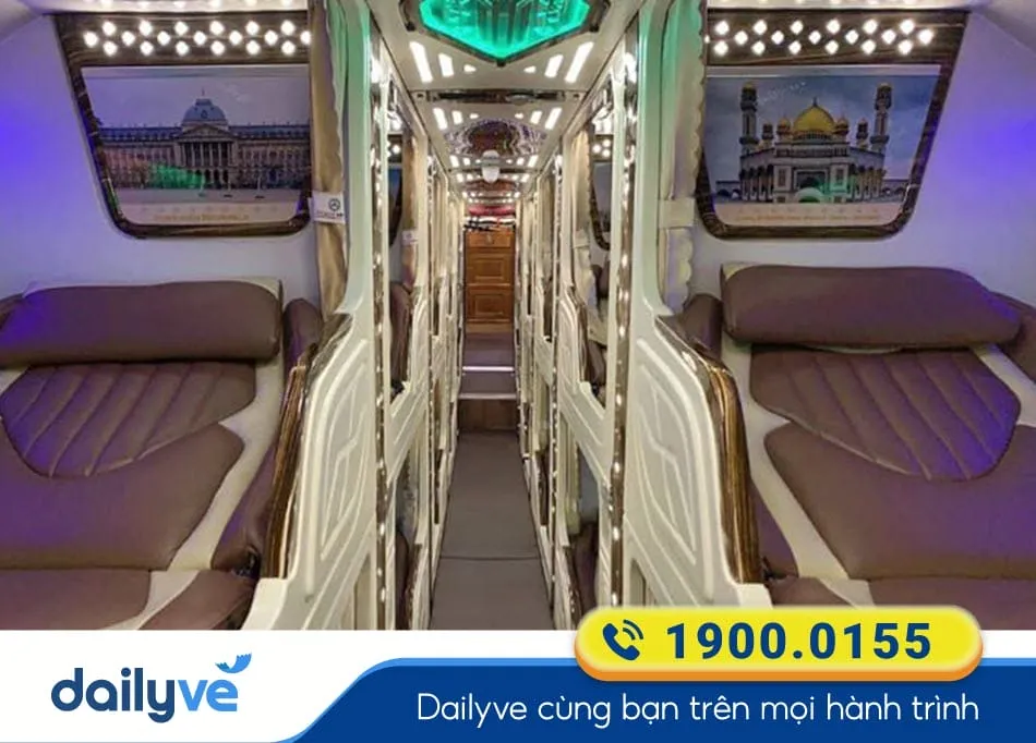 Xe Limousine 24 phòng sang trọng của xe khách Mười Phương Express