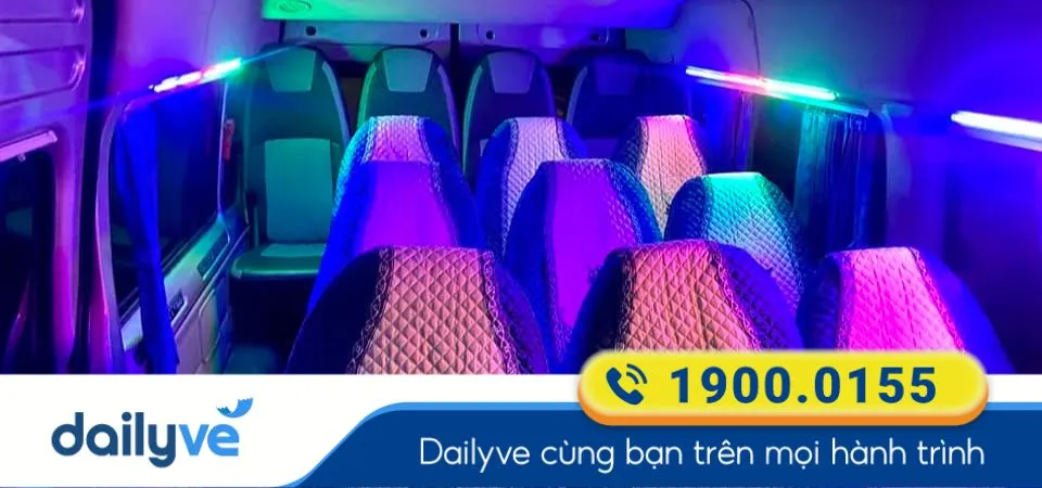 Dòng xe ghế ngồi Limousine 16 chỗ của nhà xe Limousine Luyện Dung
