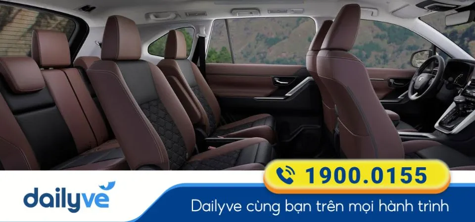 Dòng xe ghế ngồi 7 chỗ của nhà xe Trâm Jet